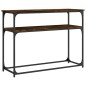 vidaXL Konsolentisch Räuchereiche 100x35,5x75 cm Holzwerkstoff vidaXL Konsolentisch Räuchereiche 100x35,5x75 cm Holzwerkstoff