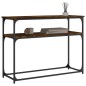 vidaXL Konsolentisch Räuchereiche 100x35,5x75 cm Holzwerkstoff vidaXL Konsolentisch Räuchereiche 100x35,5x75 cm Holzwerkstoff