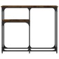 vidaXL Konsolentisch Räuchereiche 90x22,5x75 cm Holzwerkstoff vidaXL Konsolentisch Räuchereiche 90x22,5x75 cm Holzwerkstoff