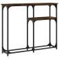 vidaXL Konsolentisch Räuchereiche 90x22,5x75 cm Holzwerkstoff vidaXL Konsolentisch Räuchereiche 90x22,5x75 cm Holzwerkstoff