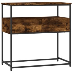 vidaXL Konsolentisch Räuchereiche 75x40x75 cm Holzwerkstoff