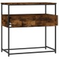 vidaXL Konsolentisch Räuchereiche 75x40x75 cm Holzwerkstoff vidaXL Konsolentisch Räuchereiche 75x40x75 cm Holzwerkstoff