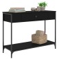 vidaXL Konsolentisch Schwarz 100x34,5x75 cm Holzwerkstoff vidaXL Konsolentisch Schwarz 100x34,5x75 cm Holzwerkstoff