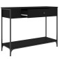 vidaXL Konsolentisch Schwarz 100x34,5x75 cm Holzwerkstoff vidaXL Konsolentisch Schwarz 100x34,5x75 cm Holzwerkstoff