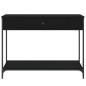 vidaXL Konsolentisch Schwarz 100x34,5x75 cm Holzwerkstoff vidaXL Konsolentisch Schwarz 100x34,5x75 cm Holzwerkstoff
