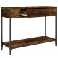 vidaXL Konsolentisch Räuchereiche 100x34,5x75 cm Holzwerkstoff vidaXL Konsolentisch Räuchereiche 100x34,5x75 cm Holzwerkstoff