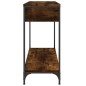 vidaXL Konsolentisch Räuchereiche 100x34,5x75 cm Holzwerkstoff vidaXL Konsolentisch Räuchereiche 100x34,5x75 cm Holzwerkstoff