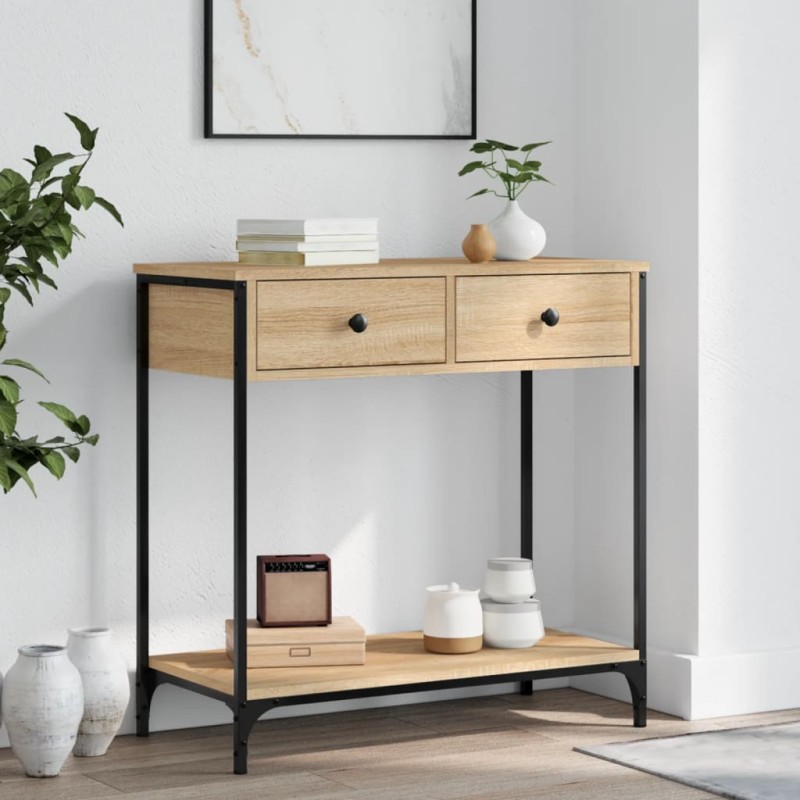 vidaXL Konsolentisch Sonoma-Eiche 75x34,5x75 cm Holzwerkstoff vidaXL Konsolentisch Sonoma-Eiche 75x34,5x75 cm Holzwerkstoff