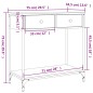 vidaXL Konsolentisch Sonoma-Eiche 75x34,5x75 cm Holzwerkstoff vidaXL Konsolentisch Sonoma-Eiche 75x34,5x75 cm Holzwerkstoff