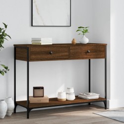 vidaXL Konsolentisch Braun Eichen-Optik 100x34,5x75 cm Holzwerkstoff