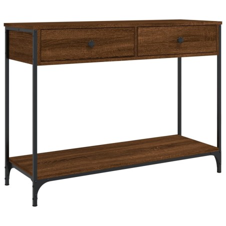 vidaXL Konsolentisch Braun Eichen-Optik 100x34,5x75 cm Holzwerkstoff
