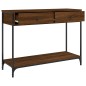 vidaXL Konsolentisch Braun Eichen-Optik 100x34,5x75 cm Holzwerkstoff vidaXL Konsolentisch Braun Eichen-Optik 100x34,5x75 cm Holzwerkstoff