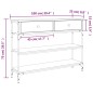 vidaXL Konsolentisch Sonoma-Eiche 100x25x75 cm Holzwerkstoff vidaXL Konsolentisch Sonoma-Eiche 100x25x75 cm Holzwerkstoff