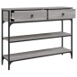 vidaXL Konsolentisch Grau Sonoma 100x25x75 cm Holzwerkstoff vidaXL Konsolentisch Grau Sonoma 100x25x75 cm Holzwerkstoff
