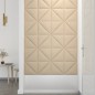 vidaXL Wandpaneele 12 Stk. Creme 30x30 cm Stoff 0,54 m² vidaXL Wandpaneele 12 Stk. Creme 30x30 cm Stoff 0,54 m²