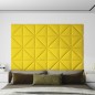 vidaXL Wandpaneele 12 Stk. Hellgelb 30x30 cm Stoff 0,54 m² vidaXL Wandpaneele 12 Stk. Hellgelb 30x30 cm Stoff 0,54 m²