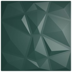 vidaXL Wandpaneele 24 Stk. Grün 50x50 cm EPS 6 m² Diamant