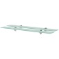 Schwebende Regale 2 Stk. Glas 80x10 cm 8 mm Schwebende Regale 2 Stk. Glas 80x10 cm 8 mm