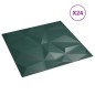 vidaXL Wandpaneele 24 Stk. Grün 50x50 cm EPS 6 m² Diamant vidaXL Wandpaneele 24 Stk. Grün 50x50 cm EPS 6 m² Diamant