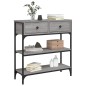 vidaXL Konsolentisch Grau Sonoma 72,5x25x75 cm Holzwerkstoff vidaXL Konsolentisch Grau Sonoma 72,5x25x75 cm Holzwerkstoff