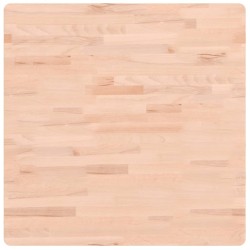 vidaXL Tischplatte 70x70x4 cm Quadratisch Massivholz Buche