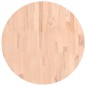 vidaXL Tischplatte Ø60x1,5 cm Rund Massivholz Buche vidaXL Tischplatte Ø60x1,5 cm Rund Massivholz Buche
