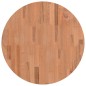 vidaXL Tischplatte Ø60x2,5 cm Rund Massivholz Buche vidaXL Tischplatte Ø60x2,5 cm Rund Massivholz Buche