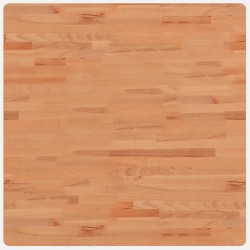 vidaXL Tischplatte 80x80x4 cm Quadratisch Massivholz Buche