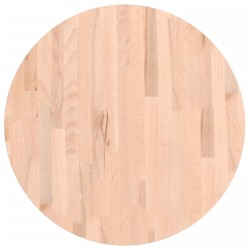 vidaXL Tischplatte Ø60x2,5 cm Rund Massivholz Buche