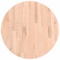 vidaXL Tischplatte Ø60x2,5 cm Rund Massivholz Buche vidaXL Tischplatte Ø60x2,5 cm Rund Massivholz Buche