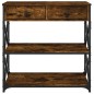 vidaXL Konsolentisch Räuchereiche 75x28x75 cm Holzwerkstoff vidaXL Konsolentisch Räuchereiche 75x28x75 cm Holzwerkstoff