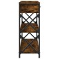 vidaXL Konsolentisch Räuchereiche 75x28x75 cm Holzwerkstoff vidaXL Konsolentisch Räuchereiche 75x28x75 cm Holzwerkstoff