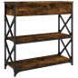 vidaXL Konsolentisch Räuchereiche 75x28x75 cm Holzwerkstoff vidaXL Konsolentisch Räuchereiche 75x28x75 cm Holzwerkstoff