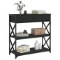vidaXL Konsolentisch Schwarz 75x28x75 cm Holzwerkstoff vidaXL Konsolentisch Schwarz 75x28x75 cm Holzwerkstoff