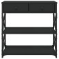 vidaXL Konsolentisch Schwarz 75x28x75 cm Holzwerkstoff vidaXL Konsolentisch Schwarz 75x28x75 cm Holzwerkstoff