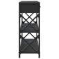 vidaXL Konsolentisch Schwarz 75x28x75 cm Holzwerkstoff vidaXL Konsolentisch Schwarz 75x28x75 cm Holzwerkstoff