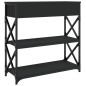 vidaXL Konsolentisch Schwarz 75x28x75 cm Holzwerkstoff vidaXL Konsolentisch Schwarz 75x28x75 cm Holzwerkstoff