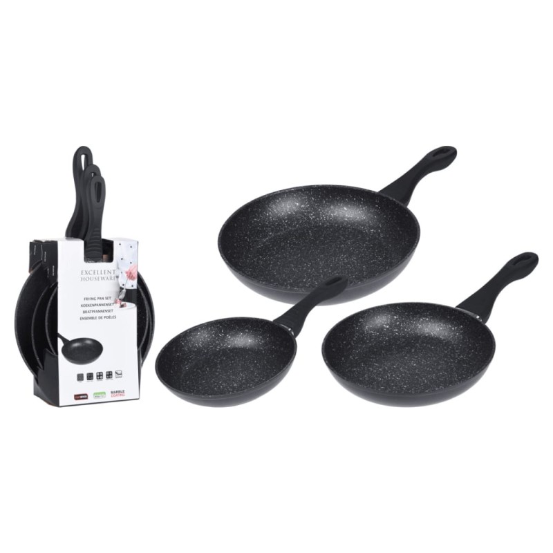 Excellent Houseware 3-tlg. Bratpfannen-Set Excellent Houseware 3-tlg. Bratpfannen-Set
