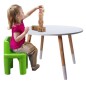 H&S Collection Kindertisch 60x41 cm Weiß H&S Collection Kindertisch 60x41 cm Weiß
