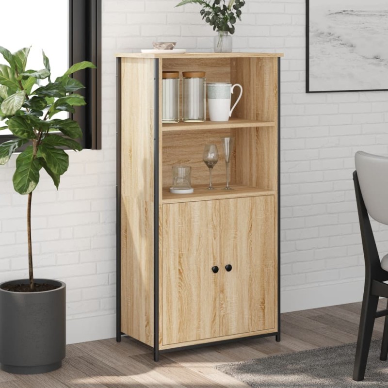 vidaXL Highboard Sonoma-Eiche 62x36x121,5 cm Holzwerkstoff vidaXL Highboard Sonoma-Eiche 62x36x121,5 cm Holzwerkstoff