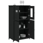 vidaXL Highboard Schwarz 62x32x106,5 cm Holzwerkstoff vidaXL Highboard Schwarz 62x32x106,5 cm Holzwerkstoff
