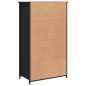 vidaXL Highboard Schwarz 62x32x106,5 cm Holzwerkstoff vidaXL Highboard Schwarz 62x32x106,5 cm Holzwerkstoff
