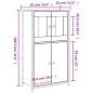vidaXL Highboard Schwarz 62x32x106,5 cm Holzwerkstoff vidaXL Highboard Schwarz 62x32x106,5 cm Holzwerkstoff