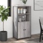 vidaXL Highboard Grau Sonoma 62x36x121,5 cm Holzwerkstoff vidaXL Highboard Grau Sonoma 62x36x121,5 cm Holzwerkstoff