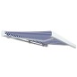 vidaXL Motorisierte Kassetten-Markise 350x250 cm Blau und Weiß vidaXL Motorisierte Kassetten-Markise 350x250 cm Blau und Weiß