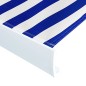 vidaXL Motorisierte Kassetten-Markise 350x250 cm Blau und Weiß vidaXL Motorisierte Kassetten-Markise 350x250 cm Blau und Weiß
