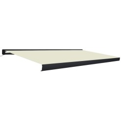 vidaXL Kassettenmarkise mit Motor 500x300 cm Creme