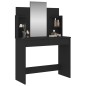 vidaXL Schminktisch mit Spiegel Schwarz 96x39x142 cm vidaXL Schminktisch mit Spiegel Schwarz 96x39x142 cm