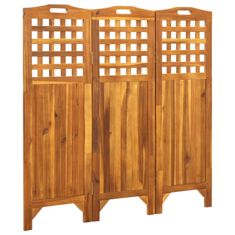 vidaXL 3-teiliger Raumteiler 121x2x120 cm Akazie Massivholz vidaXL 3-teiliger Raumteiler 121x2x120 cm Akazie Massivholz