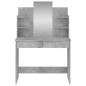 vidaXL Schminktisch mit Spiegel Betongrau 96x39x142 cm vidaXL Schminktisch mit Spiegel Betongrau 96x39x142 cm